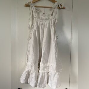 Free People Ivory Textured Top